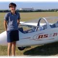 Elior TARUFFI + jeune pilote de France en Planeur Monoplace 14ans - Club ACVV