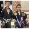 Mohamed & Ibrahim KERIF médailles d'or au Championnat de france U9 en Jiu Jitsu Brésilien