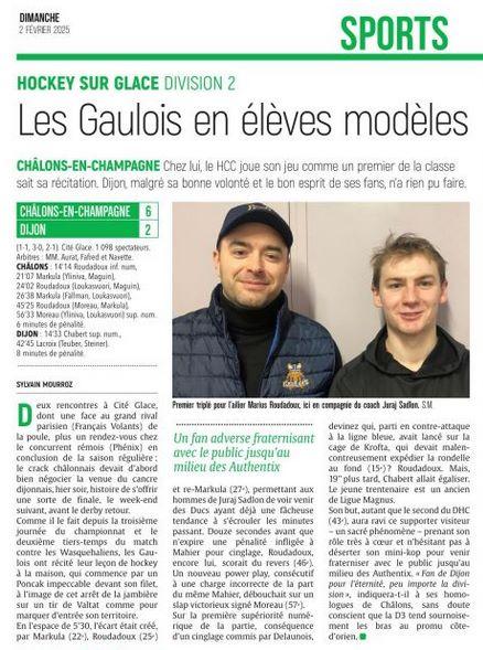 02 02 2025 les gaulois hockey sur glace