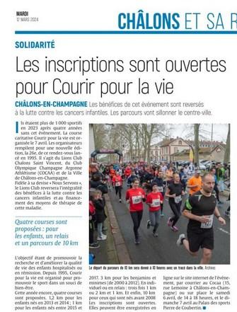 12 03 2024 cocaa courrir pour la vie