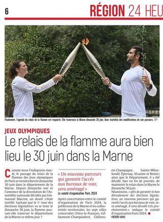 13 06 2024 relais de la flamme le 30 juin 24