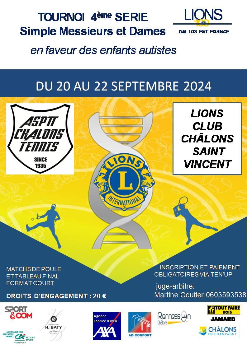 Affiche tournoi lions asptt chalons 2024